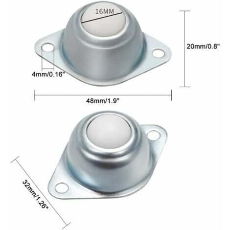 Roulettes à Billes Acier SKX – 15mm Et 22mm – Parfait Pour Tables à Billes
