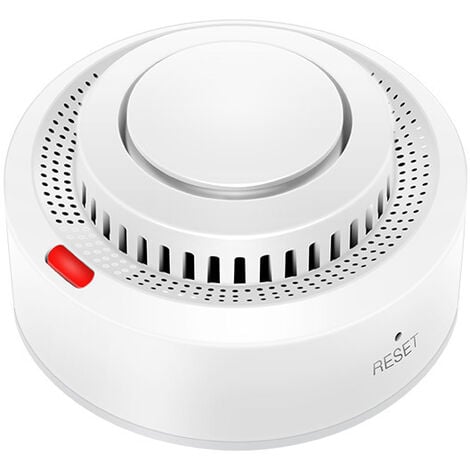 Détecteur de fumée WiFi avec batterie 3V, détecteur d'incendie domestique  avec alarme de fumée pour la sécurité à domicile
