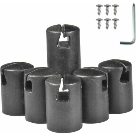 Ensoleille – Lot de 6 embouts de poteau pour trampoline 32 mm – Capuchons épais et durables – Installation facile – Protection filet de sécurité (1/5)