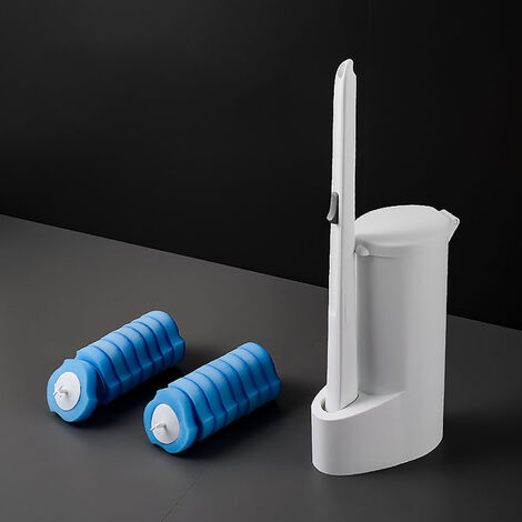 Brosse de toilette jetable avec liquide de nettoyage outil de