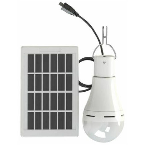 Ampoule Solaire, Luminosite Reglable Sur 3 Niveaux, Dc 5-6V 9W, 25Led (1/5)