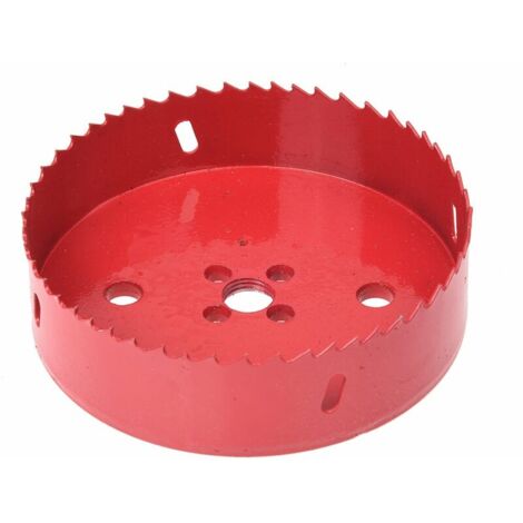 Scie cloche 125 mm avec couronne de forage pour plaque en liège, plaque en plastique, plaques de plâtre, matériaux de cloison sèche, bois, métaux