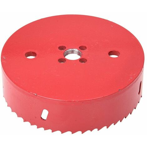 Scie cloche 125 mm avec couronne de forage pour plaque en liège, plaque en plastique, plaques de plâtre, matériaux de cloison sèche, bois, métaux