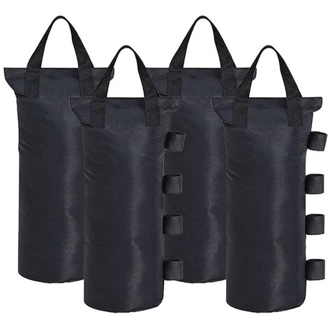 4Pcs Sacs De Poids De Sable Poids De Jambe Pour Tente Pop Up Pare-Soleil Pare-Soleil Sac De Pieds Leste, Noir (1/5)