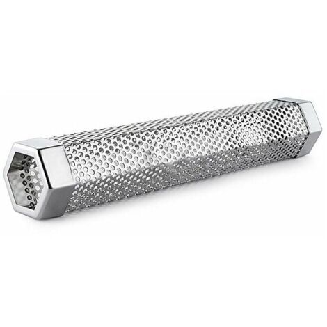 Acier inoxydable particule fumeur tuyau réseau tuyau cuisine extérieure cuisson barbecue outil accessoires rond générateur de fumée fumeur (1/4)
