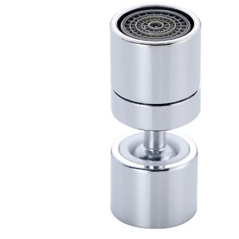 360° Pivotant Aérateur de Robinet, M20Economiseur D'eau pour Robinet Mousseur Robinet Economie Eau Filtre Embout Robinet Cuisine Réglable Pulvérisateur - Argent (1/5)
