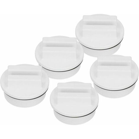 Bouchon d'hivernage Bouchon de Retour de Piscine 1.5 Pouces Bouchons de Tuyau de Piscine fileté Piscine Spa Retour Ligne de vidange avec Joint torique 5 pièces (1/5)