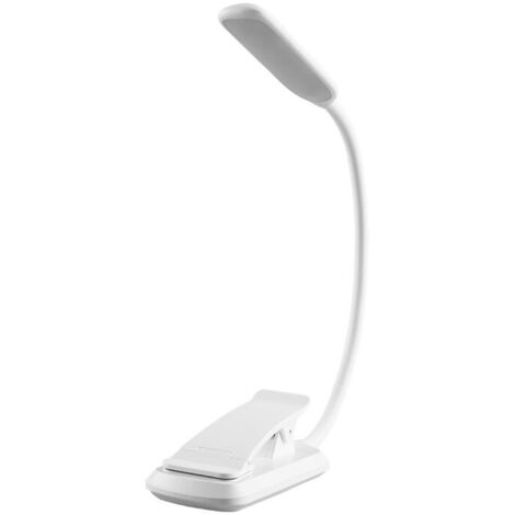 Lampe de Lecture Macaron, Cocoda 7 LED Liseuse Lampe Clip Rechargeable, 360° Cou Flexible, 3 Température de Couleur & 3 Niveaux de Luminosité, Interrupteur Tactile (1/5)