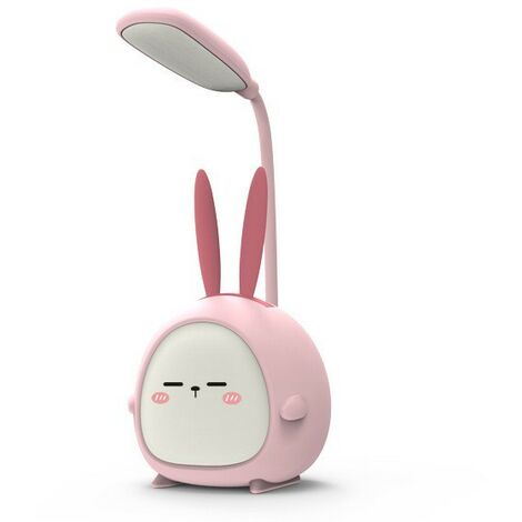 Lampe de bureau LED portable lampe pliable lampe de bureau dessin animé mignon lampe de lecture LED rechargeable USB protection des yeux couleur veilleuse 1 pièces