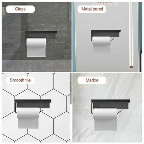 Tête De Mort Porte-papier Toilette Rétro Halloween Décorations Support Mural Papier Hygiénique Rouleau Support De Rangement - Bricolage