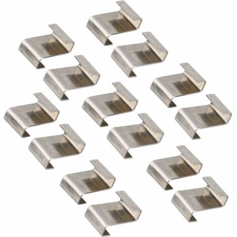 100 Clips W En Acier Inoxydable Pour Serre – Fixation Vitrage Et Panneaux Polycarbonate, Anti-Rouille