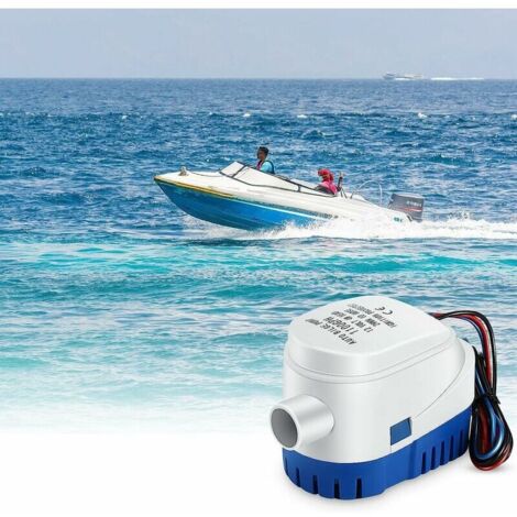 12V 1100GPH Interrupteur à flotteur de pompe de cale automatique pour  bateaux Capteur de débit pour la pompe à eau électrique 