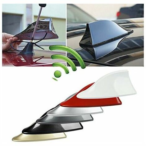 Antenne Voiture Aileron Requin – Design Moderne, Universelle, Installation Sans Perçage (17 Cm) - 3