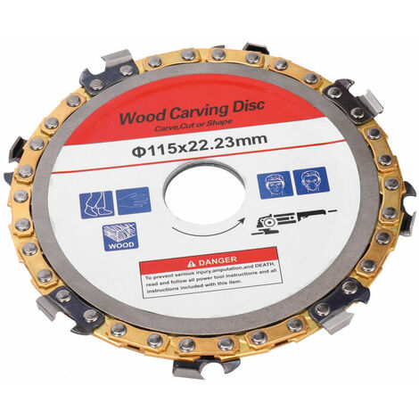 Sculpture Sur Bois Chaine Disque Bois Grinder Chaine Tronconneuses Disque Plaque D'Outils, 115Mm