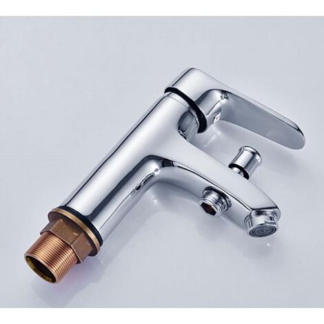Mitigeur de douche Robinet de douche robinet monotrou à double usage chaud et froid Alliage