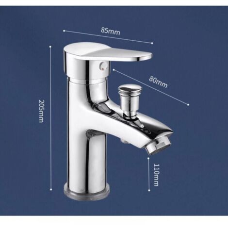 Mitigeur de douche Robinet de douche robinet monotrou à double usage chaud et froid Alliage
