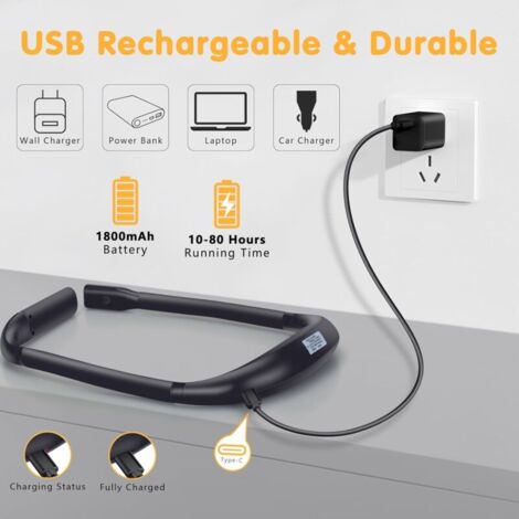 Lampe De Lecture Cou Rechargeable - 3 Couleurs Lumière - Bras Flexible 360° - Pour Lire Au Lit