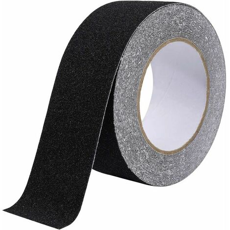 Bande Antidérapante Adhésive Pour Escaliers, Friction, Abrasif Pour Les Sécurité, Escabeau, Intérieur, Extérieur, Haute Traction, 5Cm X 10M, Noir (1/5)