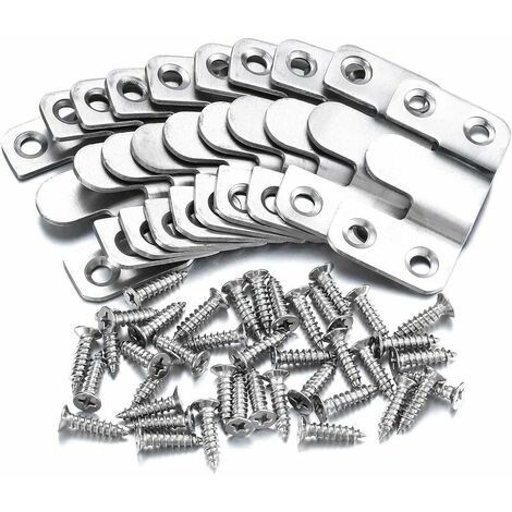 Kit De Fixation Pour Nichoir - Lot De 2 Supports En Acier Inoxydable Avec Vis - Pour Fixer Aux Arbres, Clôtures, Poteaux