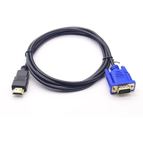 Ensoleille – Câble de conversion HDMI vers VGA 1080P – Longueur 1,8 m – Pour appareils avec décodeur intégré – Câble et adaptateur vidéosurveillance (1/3)