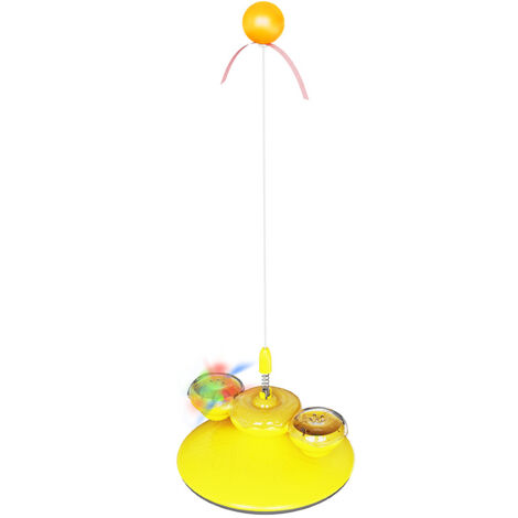 Jouet interactif pour chat avec herbe à chat, jouet pour chat d'intérieur, jouet amusant pour chaton avec boule lumineuse LED, jouet d'exercice pour chat, jouet kickball avec herbe à chat, cadeau pour (1/5)
