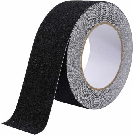 Bande Antidérapante Adhésive pour Escaliers, Friction, Abrasif pour Les Sécurité, Escabeau, Intérieur, Extérieur, Haute Traction, 5cm x 10m, Noir (1/5)