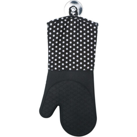 Manique Silicone, Gant de cuisine, noir, Lot de 2 (1/4)