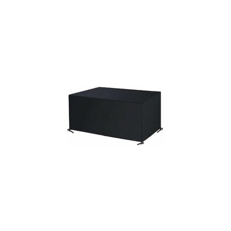 Housse De Protection Pour Salon De Jardin - 240x85x70 Cm - Imperméable Et Coupe-vent Oxford 420D - Noir