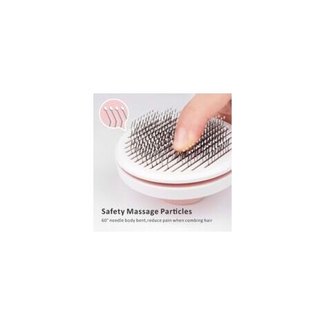 (rose)Brosse Chiens Chats, Brosse Autonettoyante Poils Morts Long Court pour Eliminer Efficacement Poils Morts et Poils Tomentose sous-Poil Tangles Dead