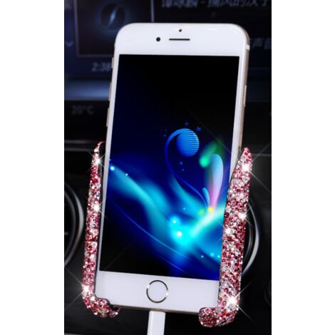 Support de téléphone de voiture Mini tableau de bord de voiture évent support de téléphone automatique universel réglable à 360 ° support de téléphone de voiture support de téléphone accessoires (diam (1/5)