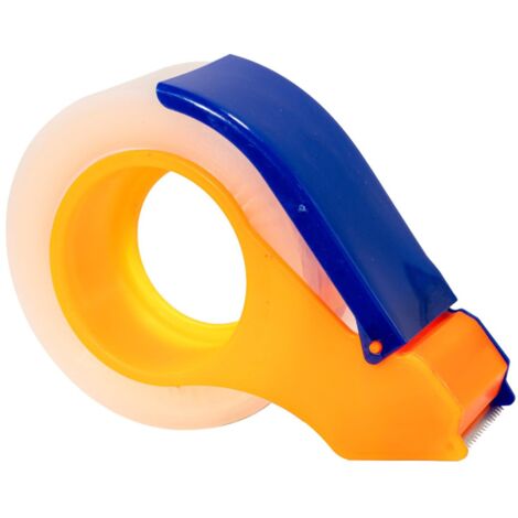 Coupe-ruban d'emballage, distributeur portable robuste de conception ergonomique, poignée portable confortable, support durable et économe en main d'œuvre (1/5)