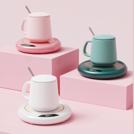 MADCKDEDRT Chauffe Tasse de Café,USBdessous de Verre Chauffant électrique, Chauffe-théières,fournit Une température constante pour Le café, Le Lait et Les Boissons au Bureau et à la Maison