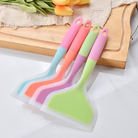 Lot De 2 Louches Cuillères Silicone - Ustensiles Cuisine Antiadhésifs Sans BPA (Or Rose Noir Kaki)