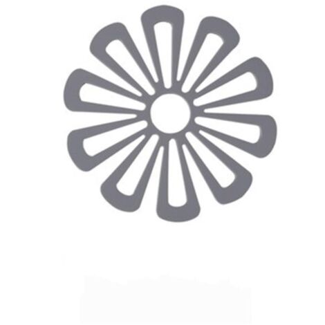 Tapis de table, tapis isolant pour table à manger, tapis anti-brûlure, tapis à vaisselle domestique, dessous de verre à thé antidérapant floral, gris (1/5)