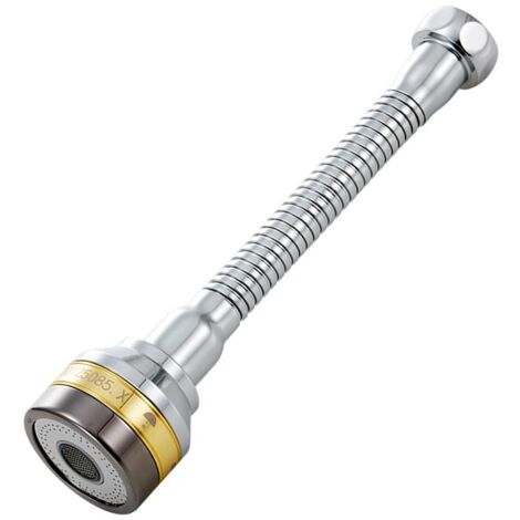 Tête de pulvérisation universelle pour robinet de cuisine, aérateur de robinet, acier inoxydable et laiton massif, accessoires rotatifs à 360°, 3 modes de débit réglables, anti-éclaboussures, booster (1/5)