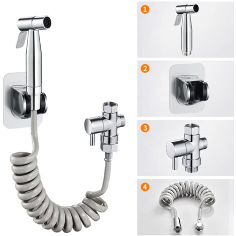 Bidet De Salle De Bain Ensemble Pistolet Pulvérisation Filtre Toilette