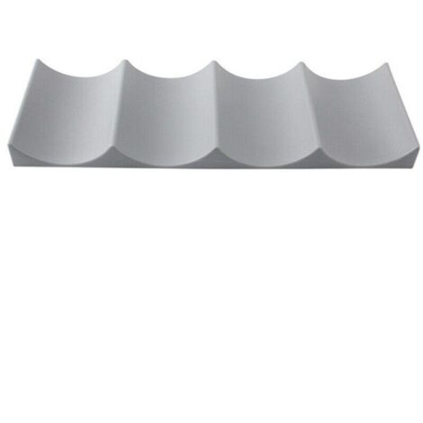 Lot de 2 casiers à vin modernes de style européen, ondulés, antidérapants, pour réfrigérateur, cuisine, rangement (gris foncé/rose clair) (1/5)