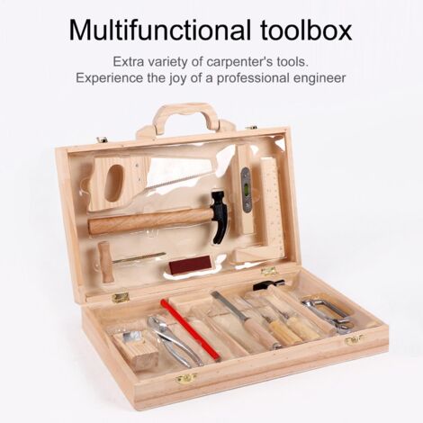 JOUET, JEU ANCIEN Pour enfant. Outils. Boite Menuisier Werkzeug Tool Set NEUF EUR 15,00 - FR