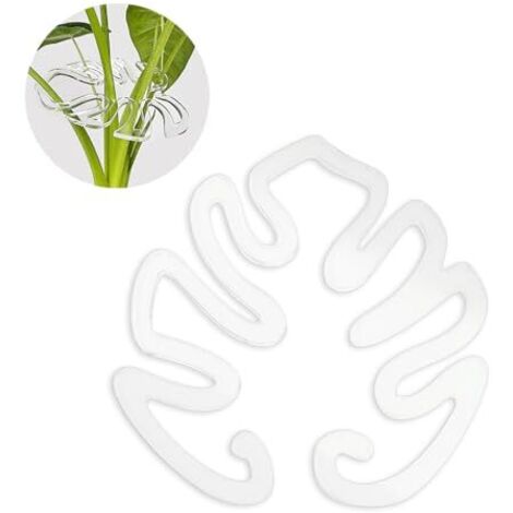 Ensemble de 10 supports pour tiges de plantes, support en plastique pour Monstera deliciosa, support pour tiges de plantes grimpantes d'intérieur, accessoires de culture en crochet (1/5)