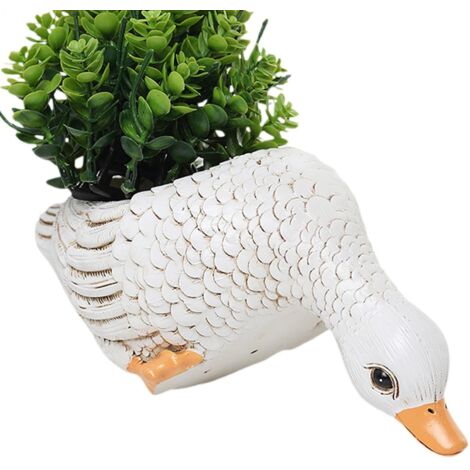 Décorations de pots de fleurs créatives sur le thème des animaux utilisez des pots de fleurs réalistes en forme d’animaux dans votre jardin extérieur. (1/5)