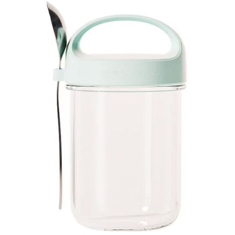 Pot de yaourt à emporter – tasse à petit-déjeuner en verre – Blue (1/4)