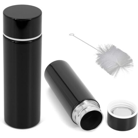 Mini bouteille isotherme, capacité 100 ml, noire,