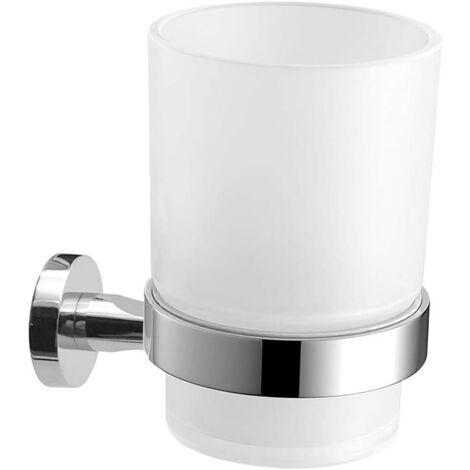 Porte-brosse à dents en acier inoxydable argenté (1/4)