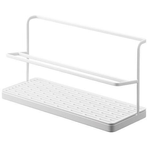 Étagère double avec égouttoir, range-tasses blanc – (1/5)