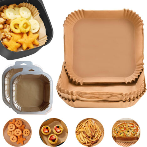Plaques jetables antiadhésives pour friteuse à air, résistantes aux graisses, paquet de 50 – (1/5)