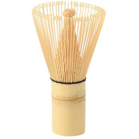 Fouet à matcha haut de gamme avec manche, en bambou naturel, outil traditionnel artisanal pour le matcha (1/5)