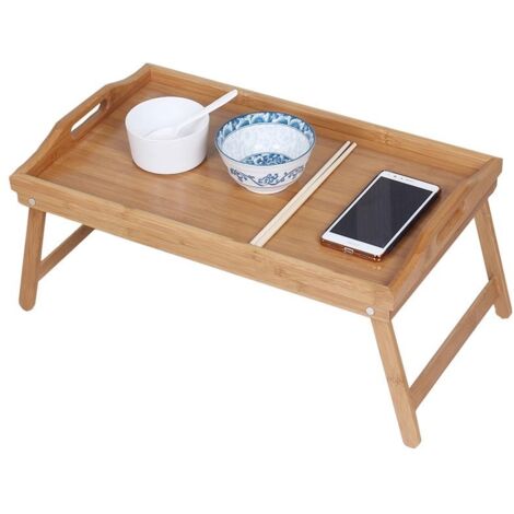 Plateau pliable en bambou, multifonctionnel, coupe/plateau à fruits — (1/5)