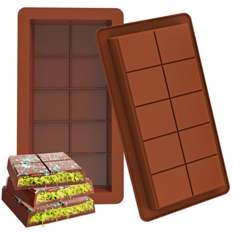 Moules à chocolat en silicone brun foncé, moules à bonbons (1/5)