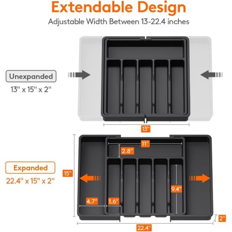 Boîte De Rangement 3 Compartiments – Dimensions 11,5x8,5x13 Cm, Plastique, Pour Télécommandes, Stylos, Cosmétiques, Bureau, Maison