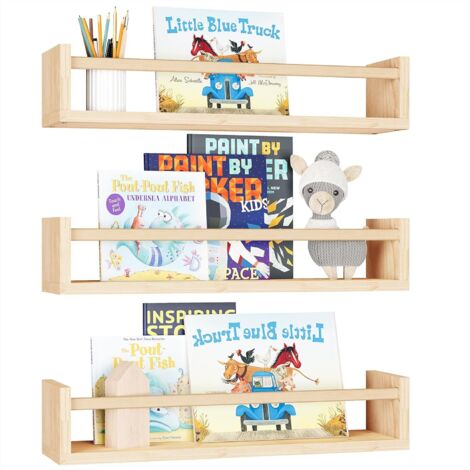 Étagère murale multifonctionnelle en bois , trois pièces (1/5)